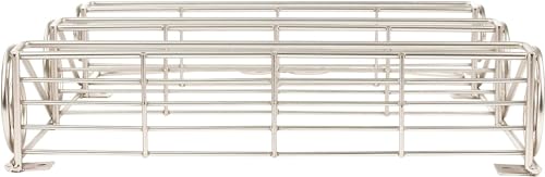 FitWell Scroll Wall Mount Spice Rack, 3-Tier, Traditional Spice Rack Cabinet & Kitchen, Beauty & Nail Polish Organizer for Bathroom, Scroll Wall-Mounted (Satin Nickel) - color: Satin Nickel