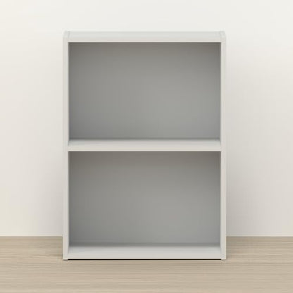 Toki 2-Tier Book Shelf, Bookcase, Bookshelf, 9 x 16 x 21 Inches, for Home Office, Living Room,White - color: White, size: 2-Tier