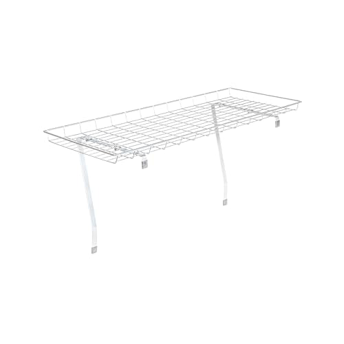 Household Essentials Rear Display Over-The-Washer Storage Shelf to Organize and Store Laundry Room Supplies, Silver - color: Silver