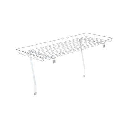 Household Essentials Rear Display Over-The-Washer Storage Shelf to Organize and Store Laundry Room Supplies, Silver - color: Silver