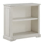 OSP Home Furnishings Country Meadows 2-Shelf Bookcase, Antique White