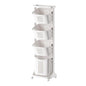 4-Tier Vertical Laundry Hamper Sorter, Laundry Storage Organizer with Wheels Removable Rolling Laundry Baskets, Bathroom Cart for Dirty Clothes (White) (4-Tier) - style: 4-Tier