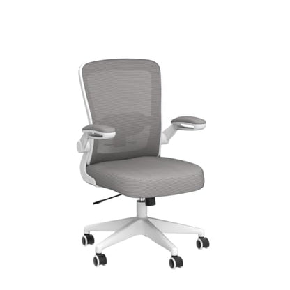 FelixKing Office Chair, Ergonomic Desk Chair Breathable Mesh Chairs Adjustable High Back Lumbar Support Flip-up Armrests, Executive Rolling Swivel Comfy Computer Chairs Home Office Gray - color: Grey