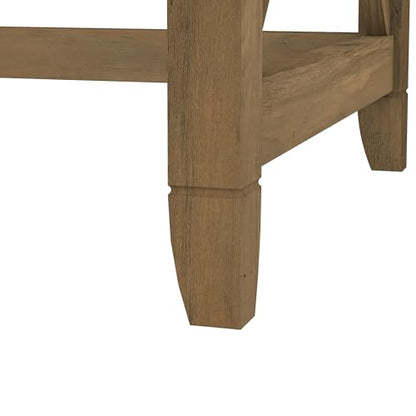 Bush Home Key West 48W Writing Desk in Reclaimed Pine - color: Reclaimed Pine, size: 48W