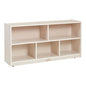 ECR4Kids 5-Compartment Mobile Storage Cabinet, Toddler, Classroom Furniture, White Wash - color: White Wash