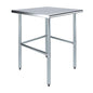 30 in. x 30 in. Open Base Stainless Steel Work Table | Residential & Commercial | Food Prep | Heavy Duty Utility Work Station | NSF - size: 30 in. Length x 30 in. Width