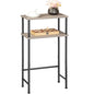 HOOBRO Narrow Console Table for Small Space, 15.7" Entryway Table with Storage, 2 Tier Sofa Table with 2 Shelves, Skinny Console Table for Entryway, Hallway, Living Room, Greige and Black BG40XG01 - color: Greige + Black