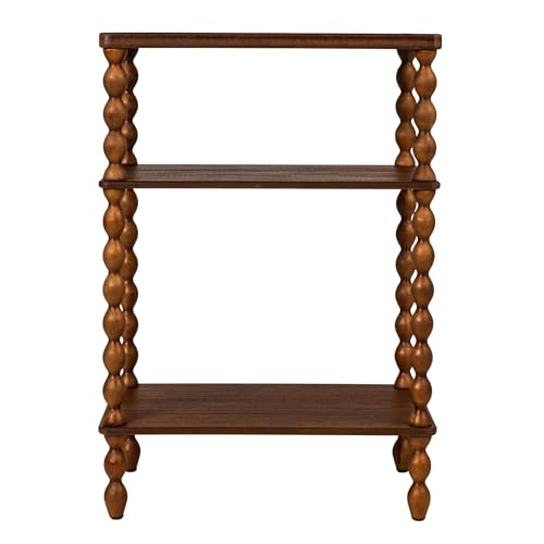 Creative Co-Op Bobbin Leg Rectangle Wood Accent Table, Walnut - color: Walnut Color, size: 20.5"L x 13.38"W x 29.5"H