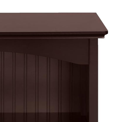 eHemco 2 Tier Bookcase with 2 Arched Supports, 29 Inches, Cherry - color: Cherry, size: 2 Tier