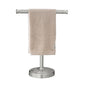 RUMOSE 13 Inch Brushed Nickel Towel Stand Hand Towel Holder Bathroom Kitchen Vanity Countertop T-Shape Towel Rack Free Standing Stainless Steel Towel Bar Towel Ring - color: Brushed Nickel