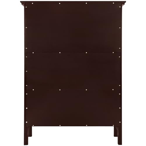 eHemco 3 Tier Bookcase with 2 Arched Supports, 40 Inches, Cherry - color: Cherry, size: 3 Tier