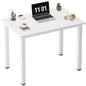 Need Small Computer Desk, 31.5 Inch Sturdy Writing Table, Narrow, White | Metal Frame, Dorms & Bedrooms, Teens Study Table, Home Office, Adjustable Feet, Water-Resistant, Easy Assembly - color: White, size: 31.5 inches