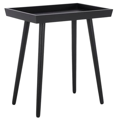 SAFAVIEH Home Collection Nonie Mid-Century Modern Black Tray Accent Table for Living Room, Home Office, Bedroom, Foyer - color: Black