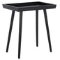 SAFAVIEH Home Collection Nonie Mid-Century Modern Black Tray Accent Table for Living Room, Home Office, Bedroom, Foyer - color: Black