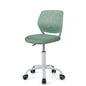 Costzon Kids Desk Chair, Armless Height Adjustable Kids Computer Chair w/Elastic Sponge Filling, Ergonomic Backrest & Stable 5-Point Wheels, Children Rolling Swivel Chair for Studyroom (Sage) - color: Sage