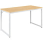 Flash Furniture Tiverton Industrial Modern Desk - Commercial Grade Office Computer Desk and Home Office Desk - 47" Long (Maple/White) - color: White, size: 47 Inch