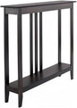 The Lakeside Collection Slim Space Saving Accent Table 36" W x 7" D x 32" H - Antique Black - color: Antiqued Black