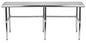 24 in. x 84 in. Open Base Stainless Steel Work Table | Residential & Commercial | Food Prep | Heavy Duty Utility Work Station | NSF - size: 84 in. Length x 24 in. Width
