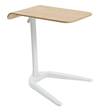 Cozy Space Swivel TV Tray Tables and Easy Storage, Adjustable, Portable Folding with Wood and Metal, Bronze - color: Black