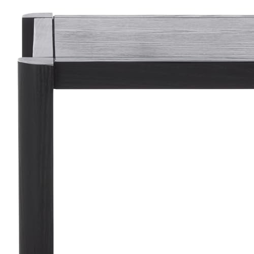SAFAVIEH Home Collection - Hendro Accent Table, Black Rectangular Side Table with 1 Shelf, Fully Assembled (ACC2401B) - color: Black