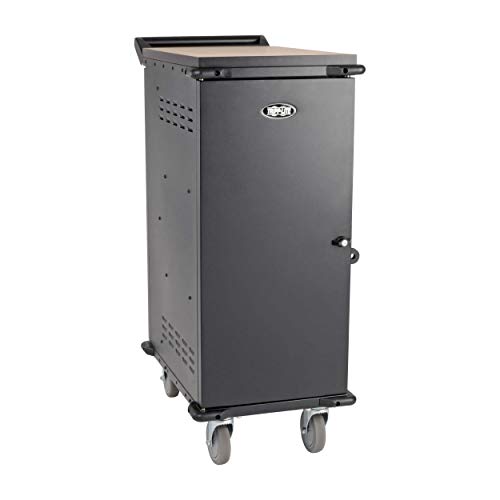 Tripp Lite 27-Port AC Mobile Charging Cart Storage Station for Chromebooks, iPads, Laptops, Tablets, Black (CSC27AC) - size: 27 AC Port, style: Cart