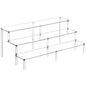 HENABLE 14.8 IN Large Acrylic Perfume Organizer Stand, Clear Display Risers for Perfume, Cologne, Cosmetic, Skincare, Funko POP, Dessert Display, Cupcake Stand Holder - size: 3-Tier Large 14.8IN