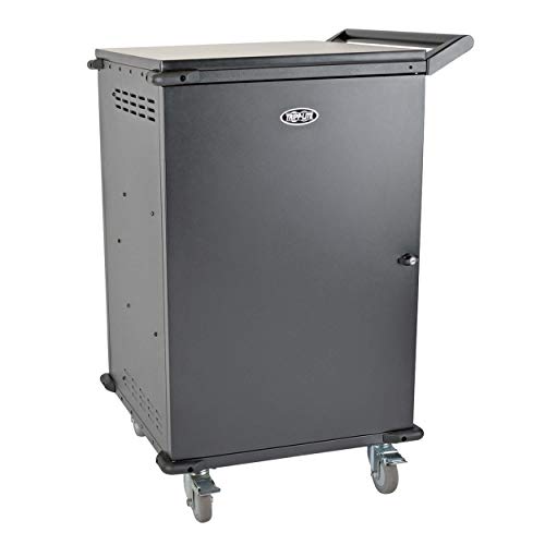 Tripp Lite 48-Port AC Mobile Charging Cart Storage Station for Chromebooks, iPads, Laptops, Tablets, Black (CSC48AC) - size: 48 AC Port, style: Cart