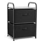 MAX Houser Dresser for Bedroom with 2 Drawers, Wide Chest of Drawers, Fabric Dresser, Storage Organizer Unit with Fabric Bins for Closet, Living Room, Hallway, Nursery,Black | Wide Chest of Drawers, Fabric Dresser, Storage Organizer Unit with Fabric Bins