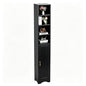 VECELO 71” Freestanding Storage Cabinet with 6 Removable Shelves, Bottom Closed Compartment, Elevated Dust-Resistant Base, Adjustable Organizer for Home-Black - color: Black