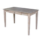 International Concepts Writing Desk with Drawer - color: Washed Gray Taupe