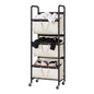 GRANNY SAYS 3 Tiered Laundry Sorter, Narrow Hamper Cart with Wheels, Beige - color: Beige
