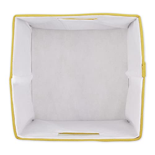 DII Collapsible Polyester Storage Cube, Solid, Lightweight and Durable, Large Square, 13x13x13, Lemongrass - color: Lemongrass, size: Large Square, 13x13x13"