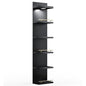 REIBII 6 Tier Wall Shelf Unit, Black Lack Shelf, Vanity Floating Shelves with LED Light, Versatile Floating Shelves for Bedroom, Living Room, Office - color: Black, size: 6 Tier (1-Pack)