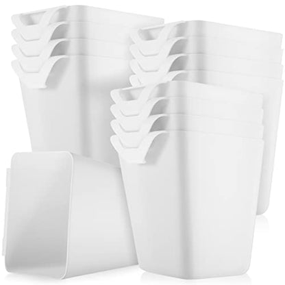 Tessco for you 12 Pack Hanging Cup Holders Multipurpose Utility Rolling Cart Accessories Craft Supplies Hanging Storage Basket Pencil Holder Makeup Container for Home Office Space Saving
