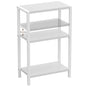 Heybly Small Narrow Side Table for Small Space, Thin Bedside TableHET006WT1 | Thin Bedside Table, Slim Sofa Table, 26.4" Tall Nightstand, Couch Table for Living Room, Bedroom, Balcony, White - color: White-adjustable Height