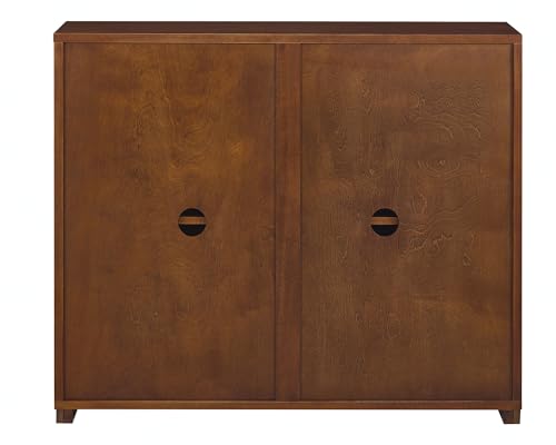Mid Century Modern Narrow Sideboard Buffet Cabinet,Walnut Entryway Storage Cabinet,Modular Storage Cabinets,Slim Wooden Credenza for Small Spaces (3 Pieces,117" L*9.25" D) - color: Brown Walnut-3 Pieces