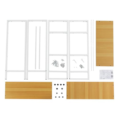 Laundry Room Rack, Over The Washer and Dryer Storage Shelf 3-Tier Freestanding Storage Utility Rack for Toilet Bathroom Kitchen - color: White