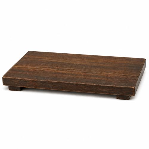 Wood Riser Pedestal Stand 12 x 7 Inch,Decorative Bathroom Counter Organizer, Farmhouse Decor Pedestal Stand Wood Riser, Display Kitchen Accessories Soap Holder for Sink, Counter,Vanity