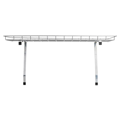 Household Essentials Rear Display Over-The-Washer Storage Shelf to Organize and Store Laundry Room Supplies, Silver - color: Silver