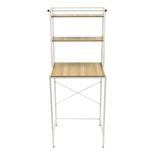 Over The Washer and Dryer Storage Shelf,3 Tiers Laundry Room Storage and Organizer Standing Shelf,Adjustable Rubber Feet,High Load-Bearing Capacity,for Bathrooms, Laundry Rooms, Balconies,Etc