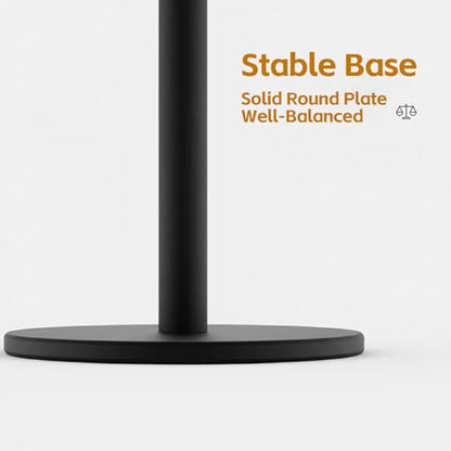 Stainless Steel Matte Black Hand Towel Stand, 13 Inch | Freestanding Countertop, For Bathroom Vanity Kitchen, Holds 2 Towels, Rust-Resistant, Easy Install - color: Matte Black