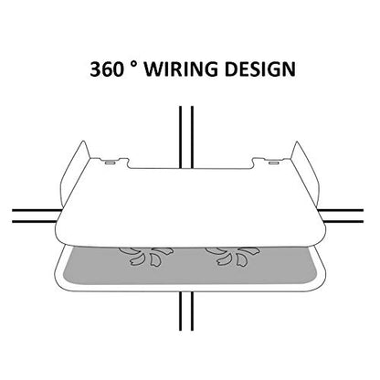 Floating Shelf for TV Components, White Floating TV Stand Wall Mounted Media Console Shelf Mini Storage Box Router Shelfs for Home(Color:White)