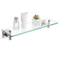 KOKOSIRI Floating Shelf Bathroom Wall Mount Shelves 16-Inch for Bedroom, Living Room, Kitchen, Small Hanging Rack Brushed Stainless Steel B1105BR-L16 - color: Brushed Nickel, size: 16-Inch