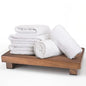 Walnut Wood Pedestal Stand, Wooden Soap Tray Farmhouse Decor Wood Riser Display for Bottle Plant Makeup Tissues Candles Towels Jewelry (Medium, 9 x 5.9 x1.57Inch) - size: Medium & 9*5.9*1.57‘’