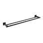 Miyili Matte Black Double Bath Towel Bar 30-Inch SUS 304 Stainless Steel Towel Holder Rack for Bathroom, A02B75B - color: Matte Black, size: 30-Inch