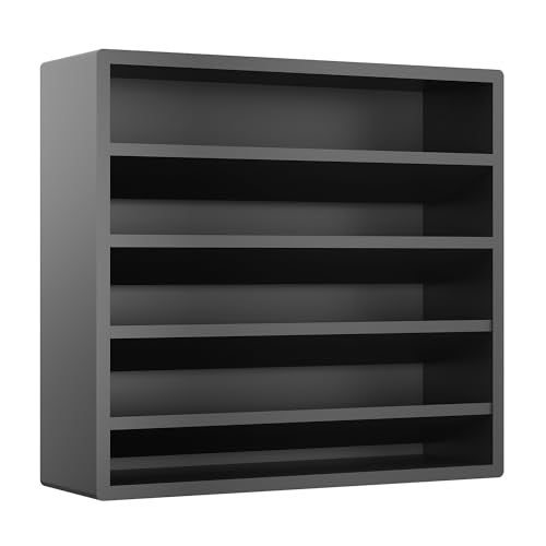 Orimade 4 Tier Spice Rack Organizer for Cabinet, Freestanding Bamboo Seasoning Rack for Countertop, Cupboard, Pantry, Kitchen, 13.18 x 4.13 x 12.2 inches(Spice Jars Not Included), Black - color: Black