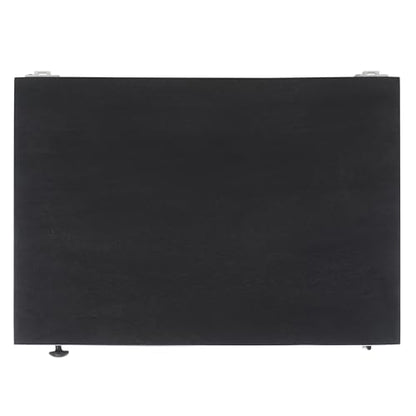 SAFAVIEH Furniture - Thea 1-Door Carved Nightstand - Black - Mango Wood - Artisan Global Design - Ideal for Bedroom, 20" W x 14" D x 26" H - Fully Assembled (NST5300D) - color: Black