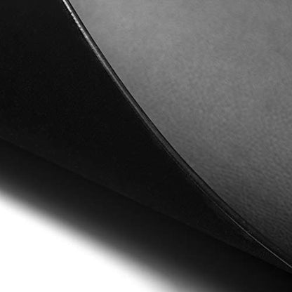 Nekmit Leather Desk Blotter Pad 24 x 14 Inches, Flat, Non-Slip, Waterproof, Black - color: Black, size: 24" x 14"