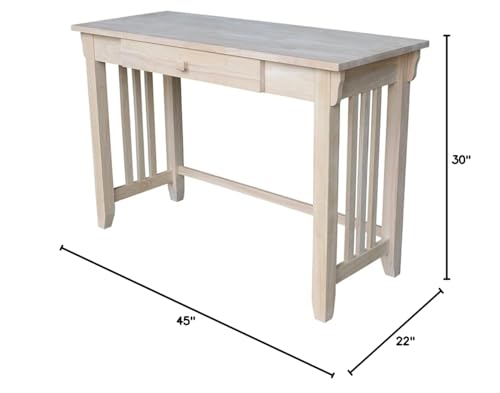 International Concepts Mission Desk with Drawer