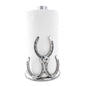 Arthur Court Horseshoe Paper Towel Holder - Decorative Aluminum Equestrian Kitchen Accessory - 12.5 Inch Tall - size: Horseshoe